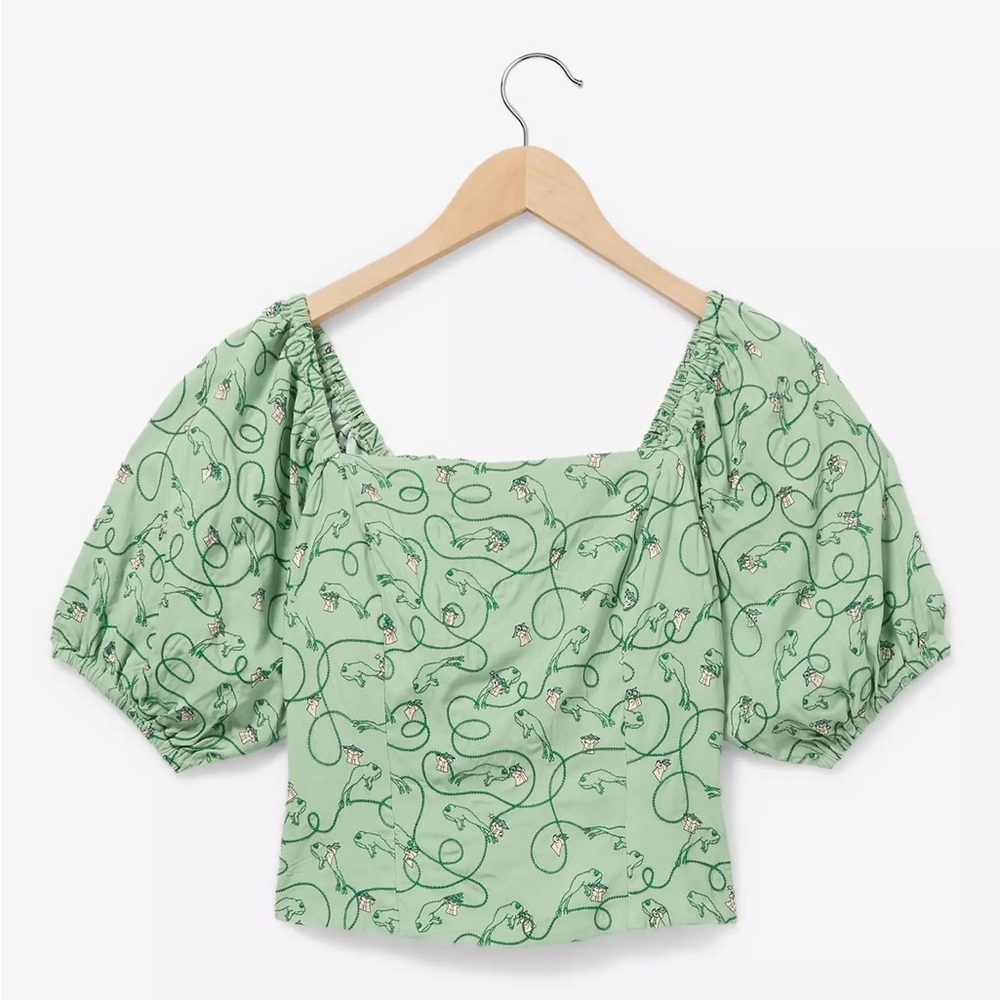 Star Wars The Mandalorian Grogu Women's Crop‎ Top BoxLunch Exclusive